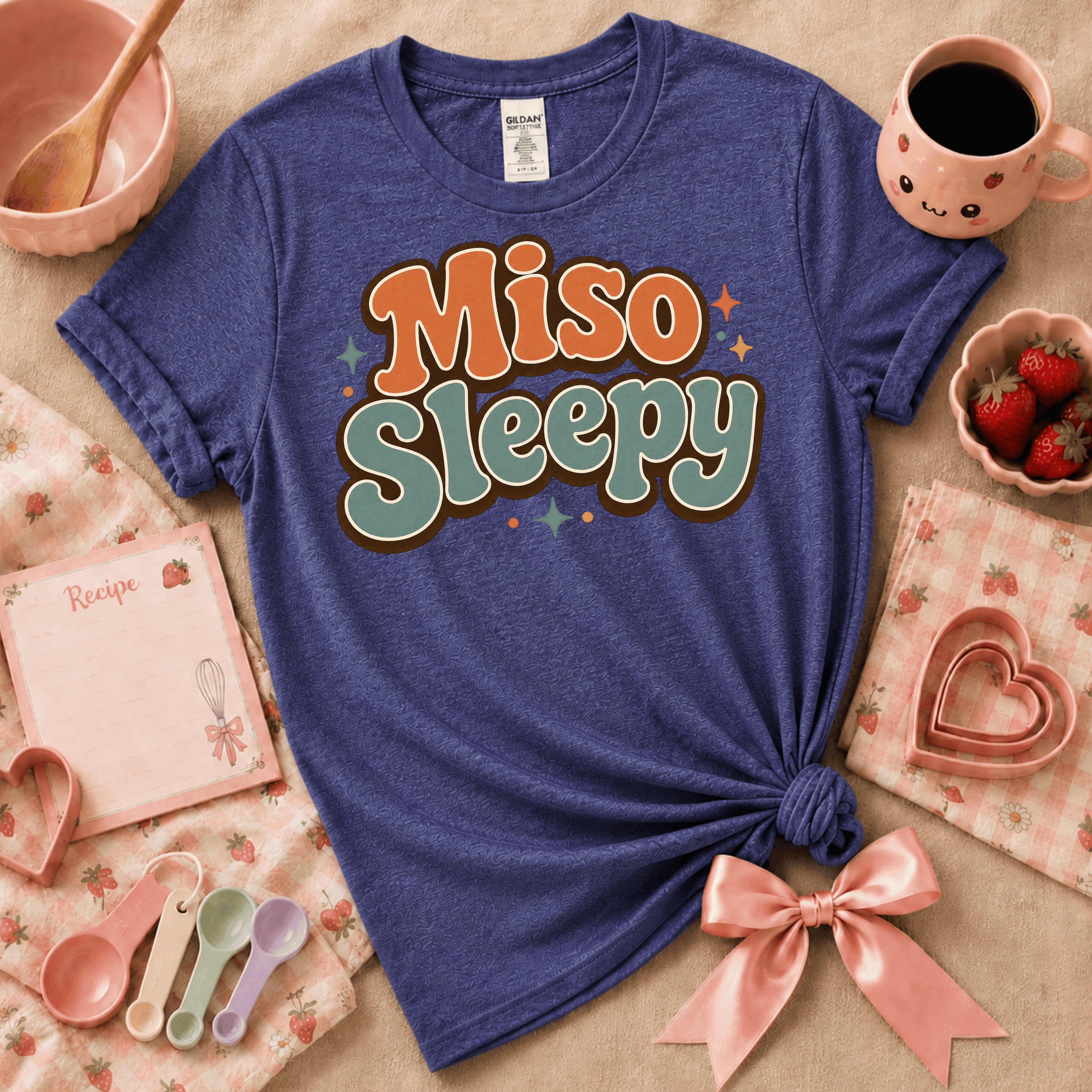 Miso Sleepy | Cute Food Graphic T-Shirt