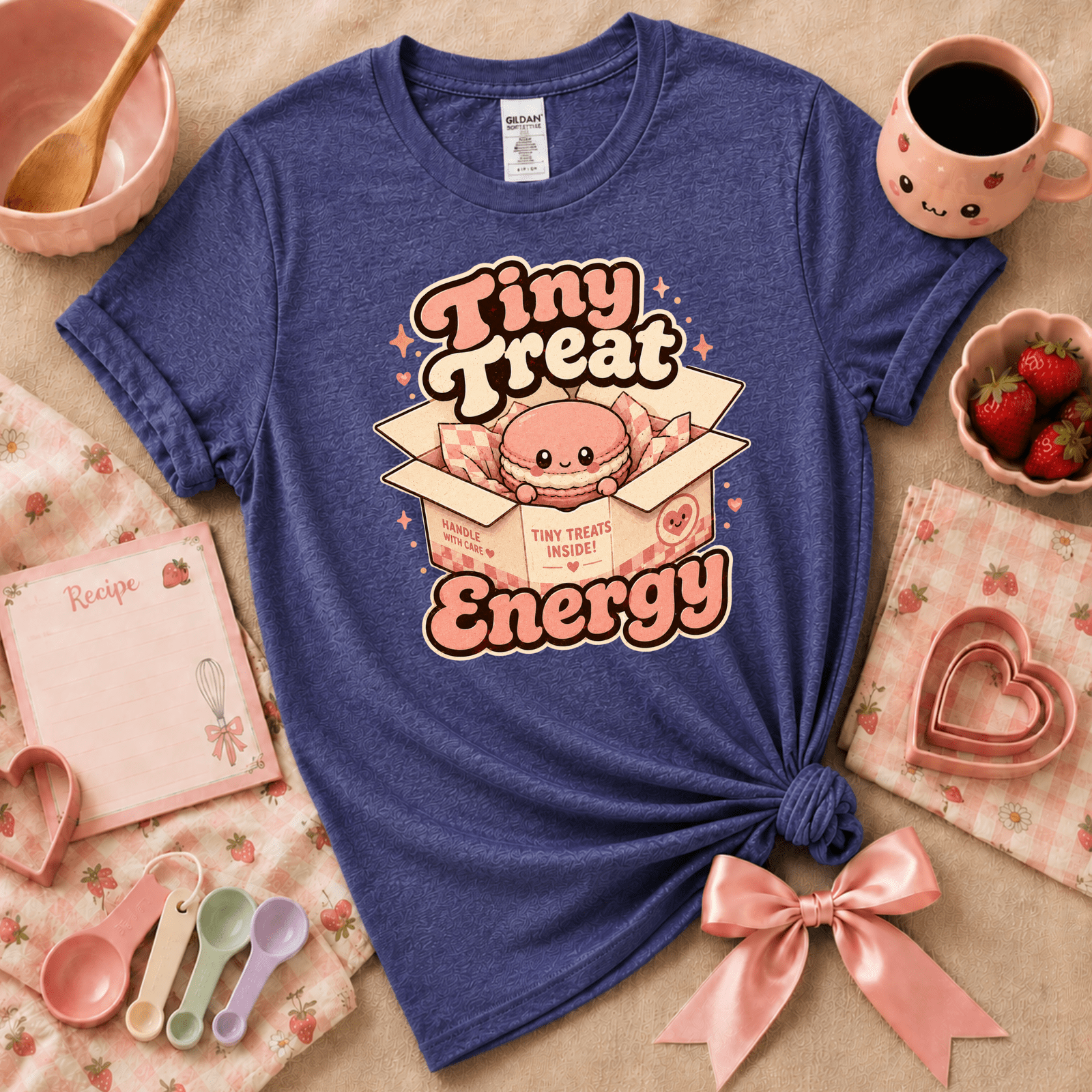 Tiny Treat Energy | Cute Food Graphic T-Shirt
