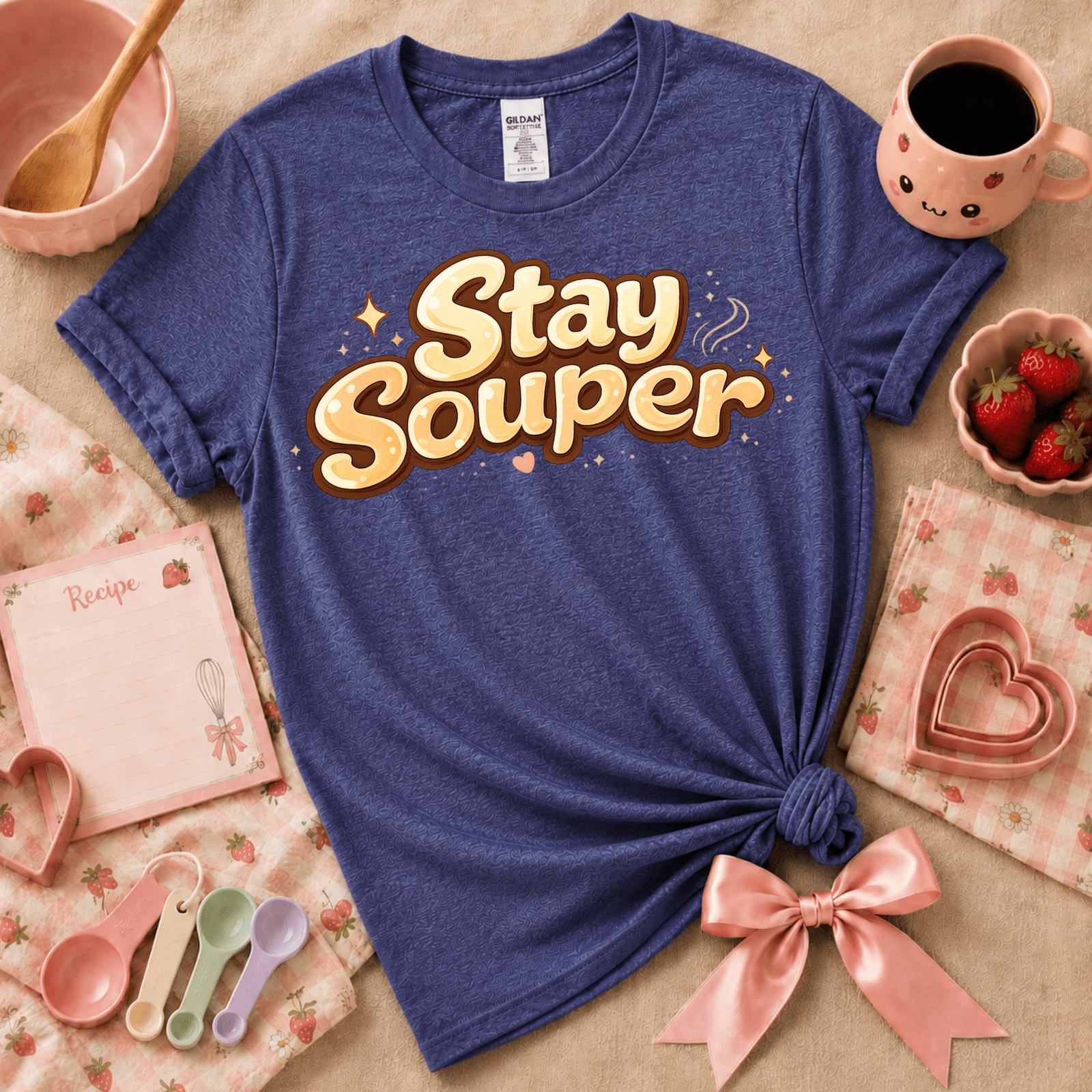 Stay Souper | Cute Food Graphic T-Shirt