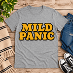 Mild Panic Premium T-Shirt in athletic heather gray, flat lay