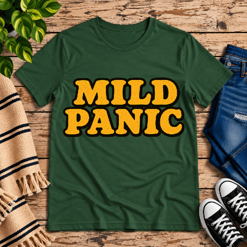 Mild Panic Premium T-Shirt in evergreen, flat lay