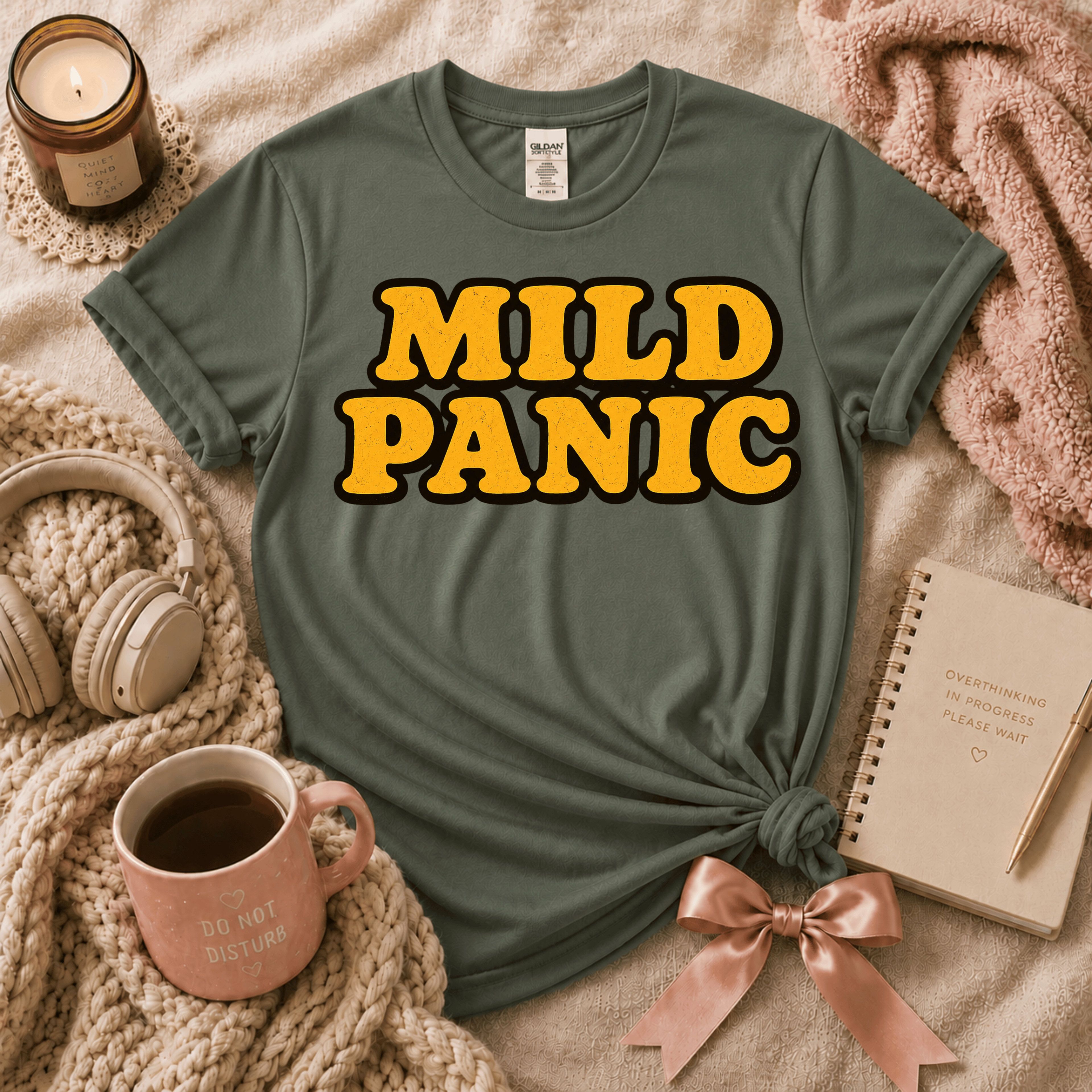 Mild Panic | Funny Introvert Graphic T-Shirt