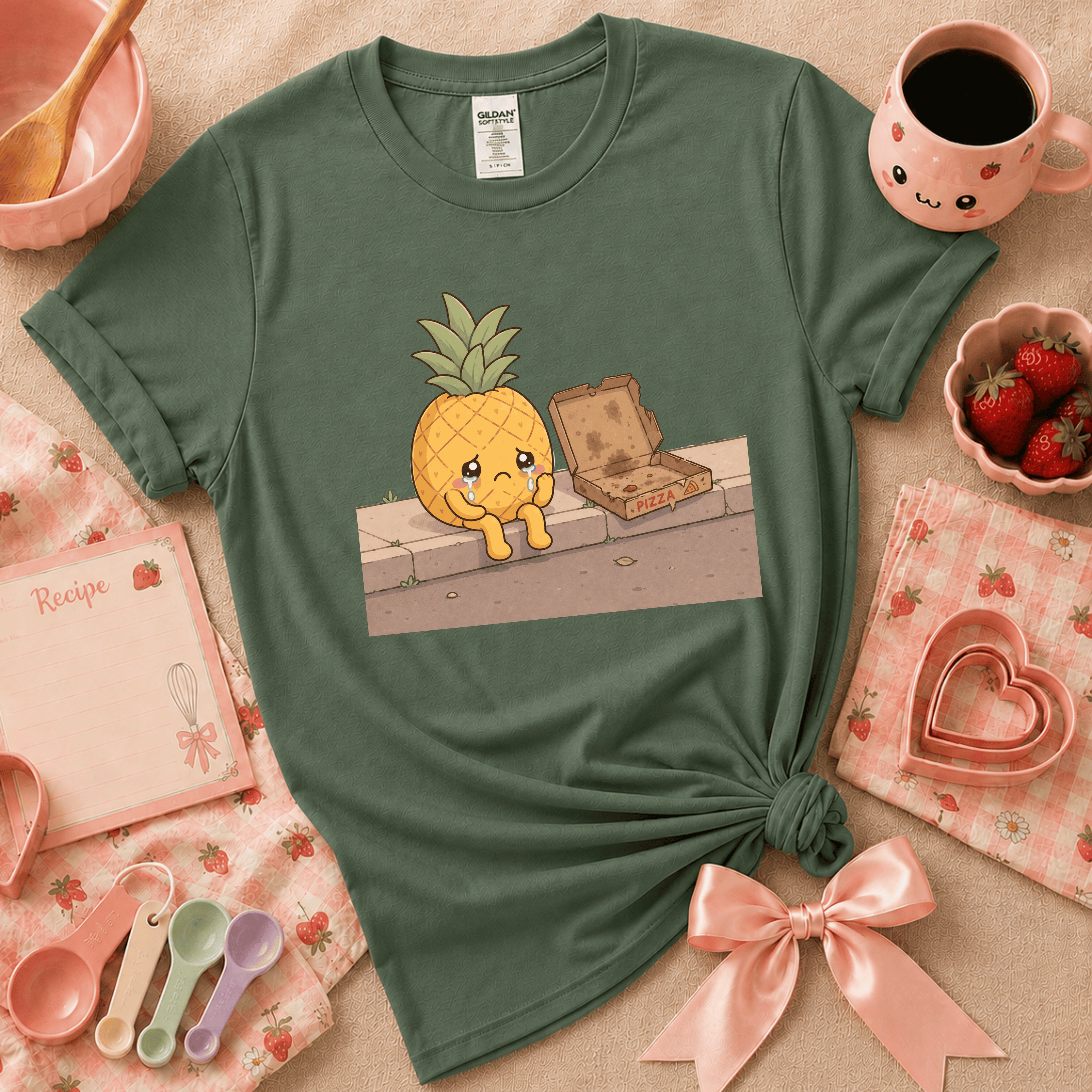 Pineapple Pizza | Cute Food Graphic T-Shirt