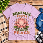 Minimal People Premium T-Shirt in lilac, flat lay