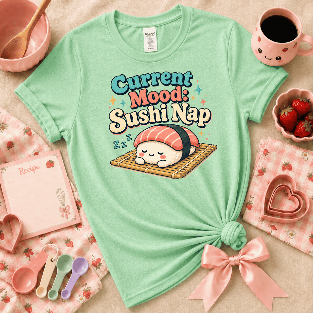 Current Mood | Cute Food Graphic T-Shirt