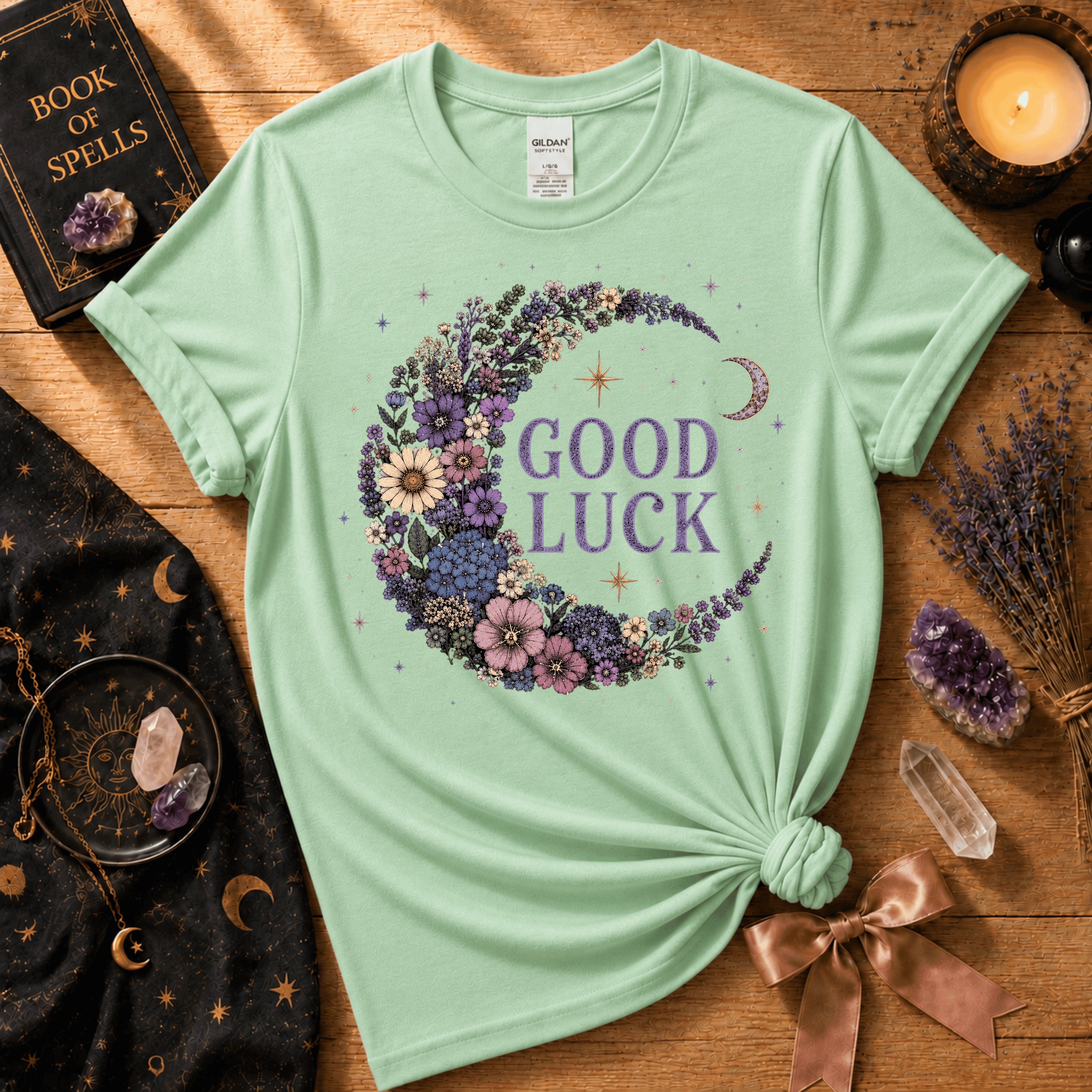 Good Luck Lavender | Celestial Graphic T-Shirt