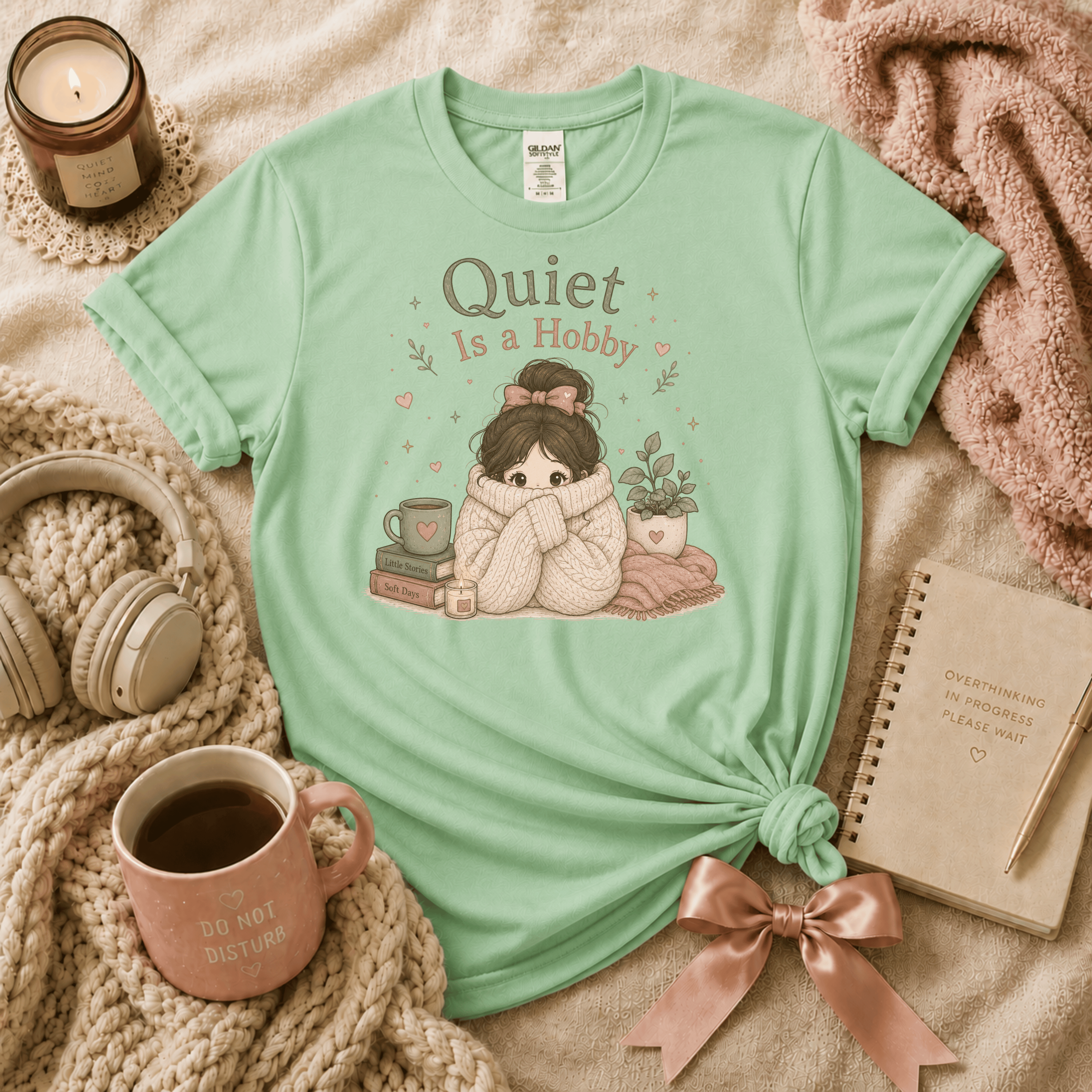 Quiet Is A Hobby | Funny Introvert Graphic T-Shirt