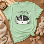 Boston Recharging | Cute Animal Graphic T-Shirt