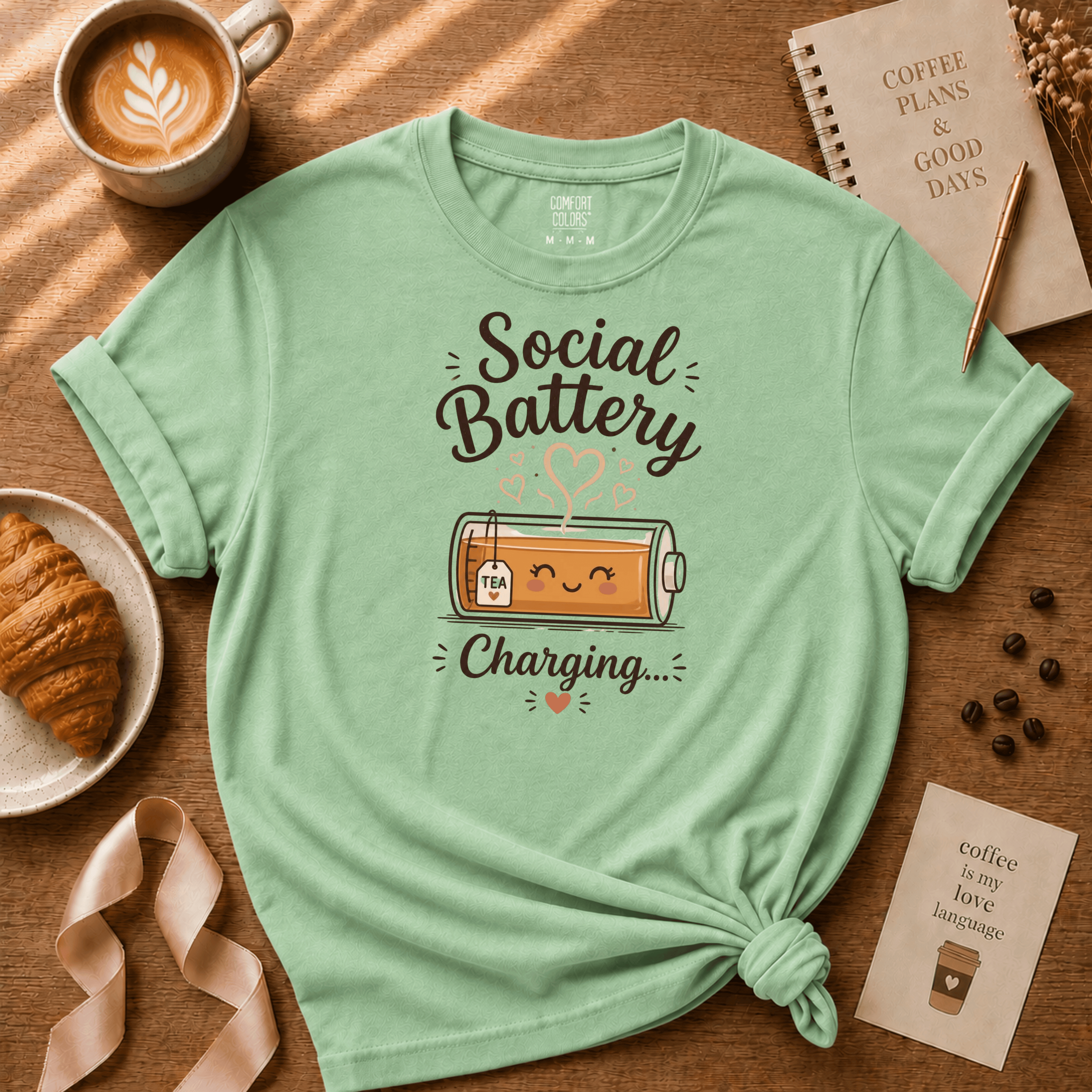 Tea Battery | Tea Lover Graphic T-Shirt