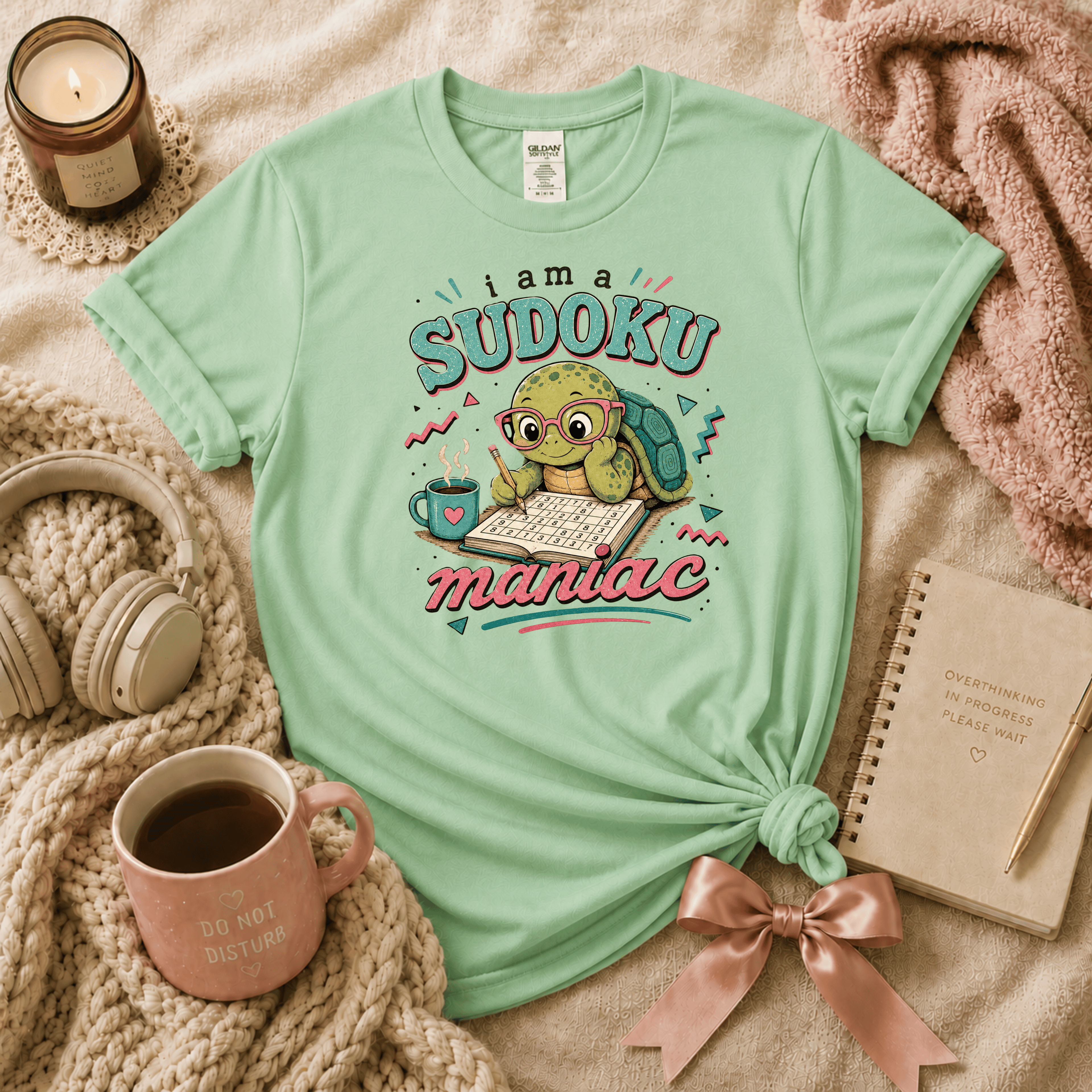 Sudoku Maniac | Funny Introvert Graphic T-Shirt