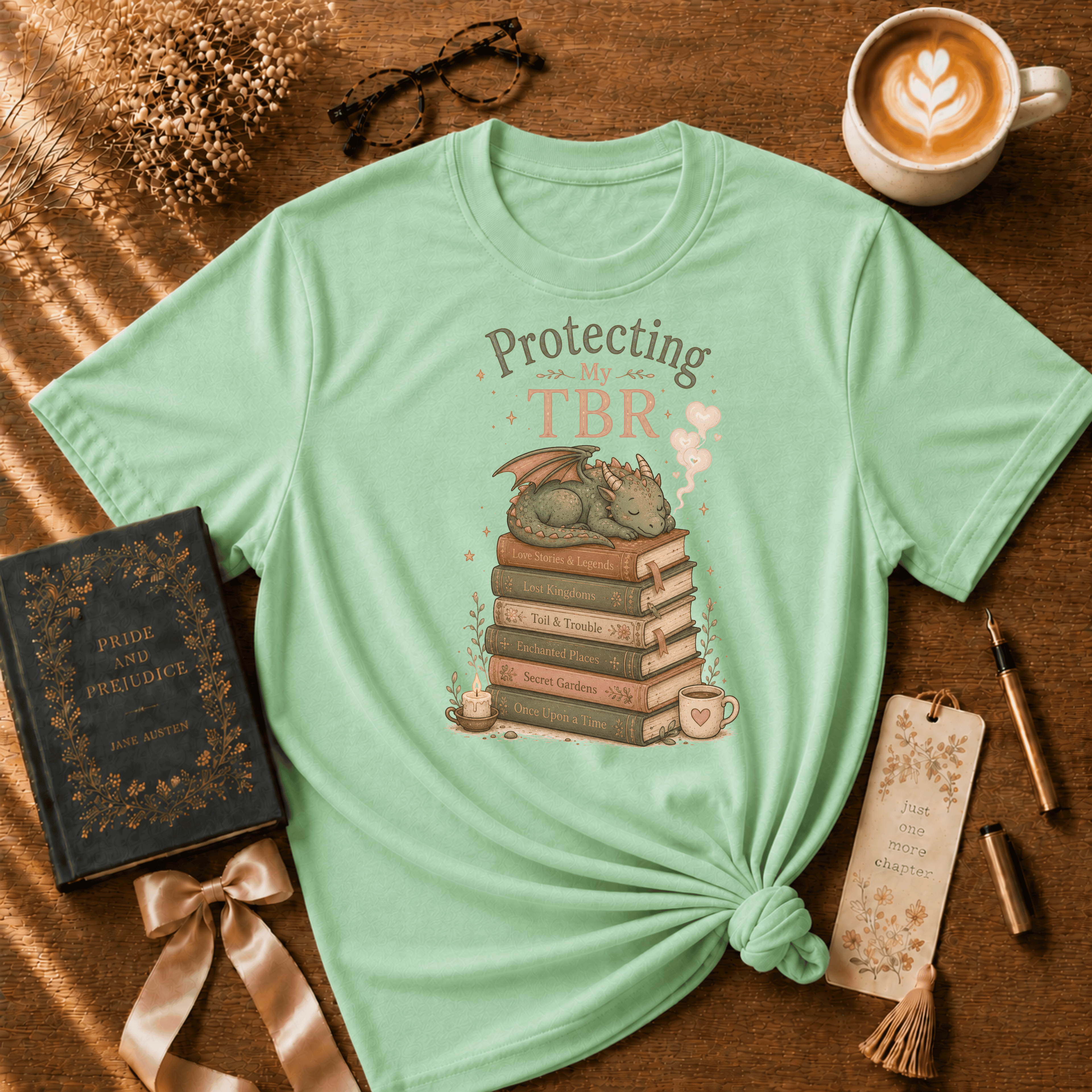 Protecting My TBR | Book Lover Graphic T-Shirt