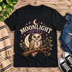 Moonlight Society Premium T-Shirt in vintage black, flat lay