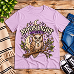 Moonlight Society Premium T-Shirt in lilac, flat lay
