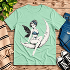 Moonlit Fairy Premium T-Shirt in mint, flat lay