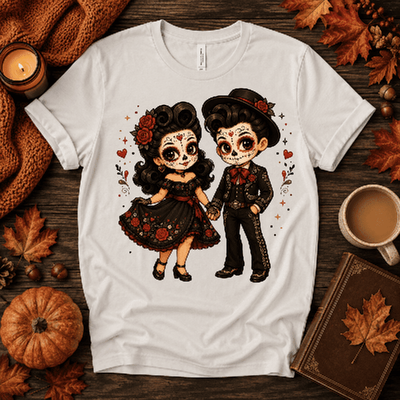 Mr. & Mrs. Premium T-Shirt in vintage white, flat lay