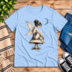 Mushroom Fairy Premium T-Shirt in baby blue, flat lay