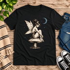 Mushroom Fairy Premium T-Shirt in vintage black, flat lay