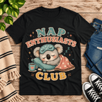 Nap Enthusiasts Club Premium T-Shirt in vintage black, flat lay
