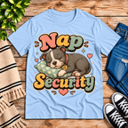 Nap Security Premium T-Shirt in baby blue, flat lay