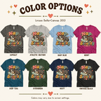 Nap Security Premium T-Shirt color chart: Asphalt, Athletic Heather, Baby Blue, Berry, Deep Teal, Evergreen, Navy, Vintage Black