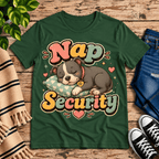 Nap Security Premium T-Shirt in evergreen, flat lay