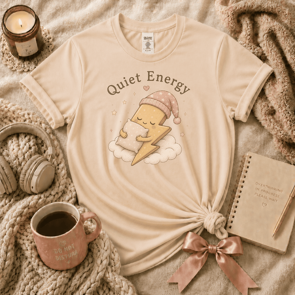 Quiet Energy | Funny Introvert Graphic T-Shirt
