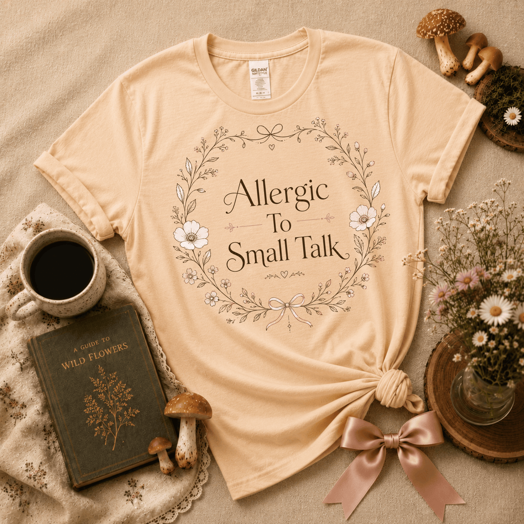 Allergic | Cottagecore Graphic T-Shirt