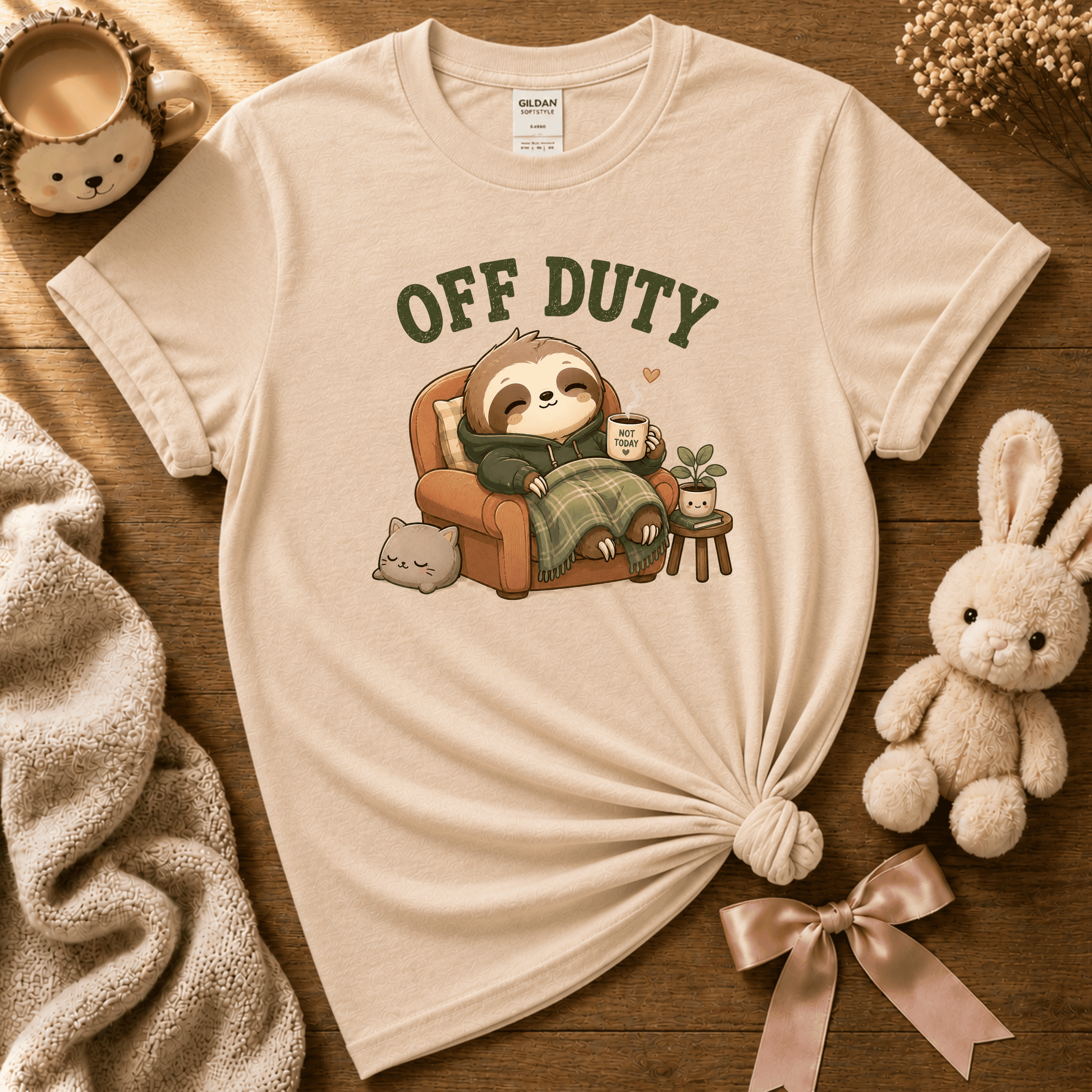 Off Duty | Cute Animal Graphic T-Shirt