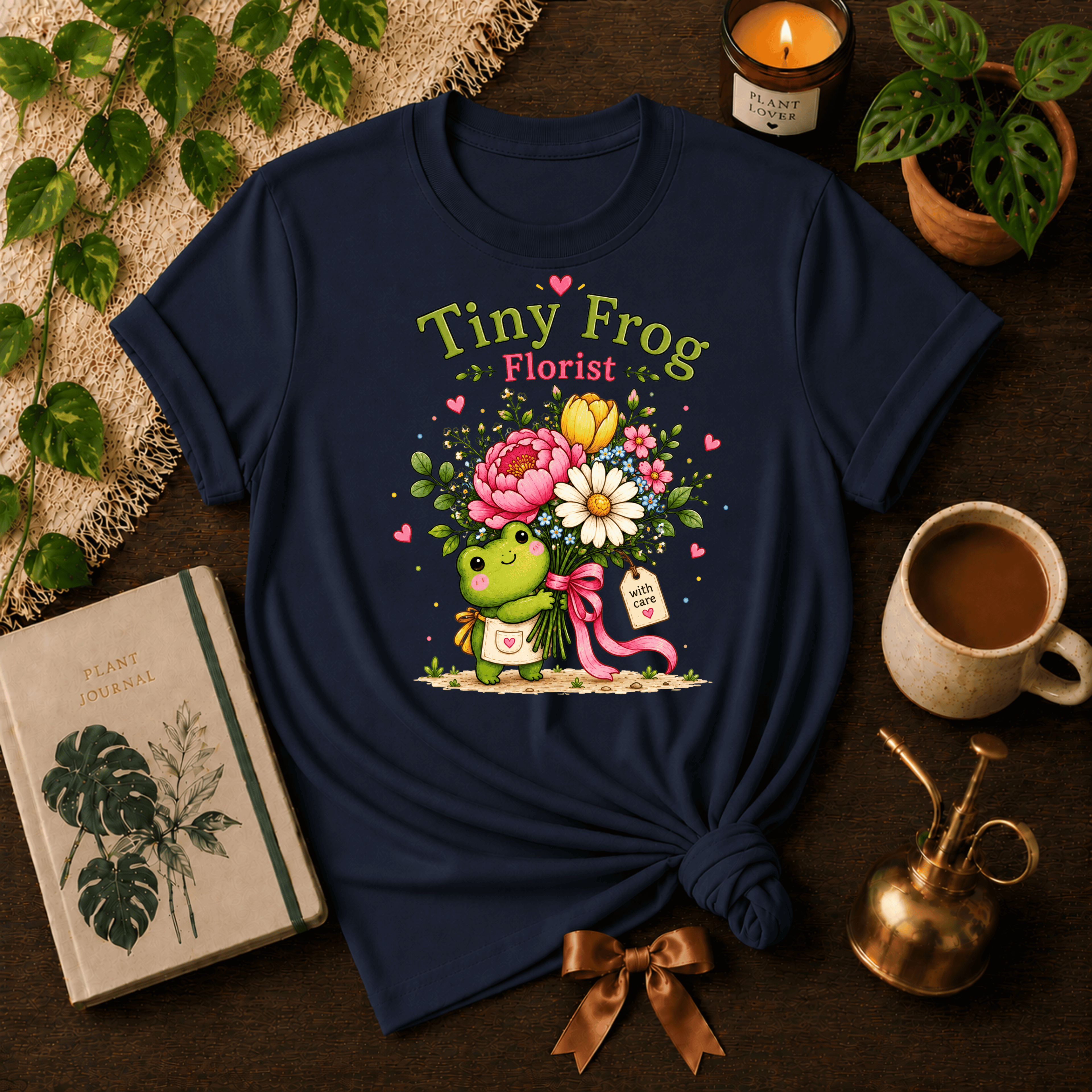 The Tiny Florist | Plant Lover Graphic T-Shirt