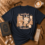 Booked and Brewed | Book Lover Graphic T-Shirt
