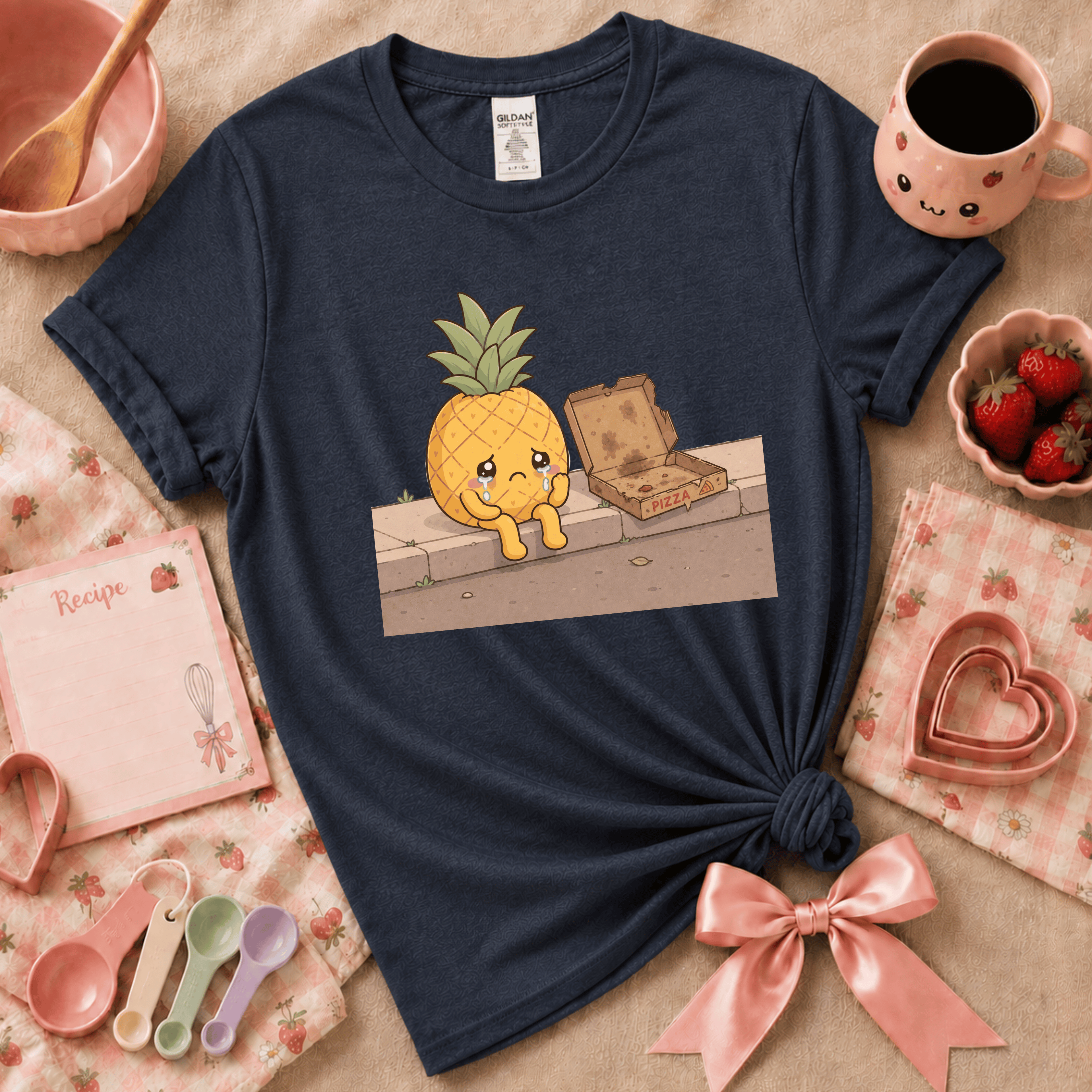 Pineapple Pizza | Cute Food Graphic T-Shirt