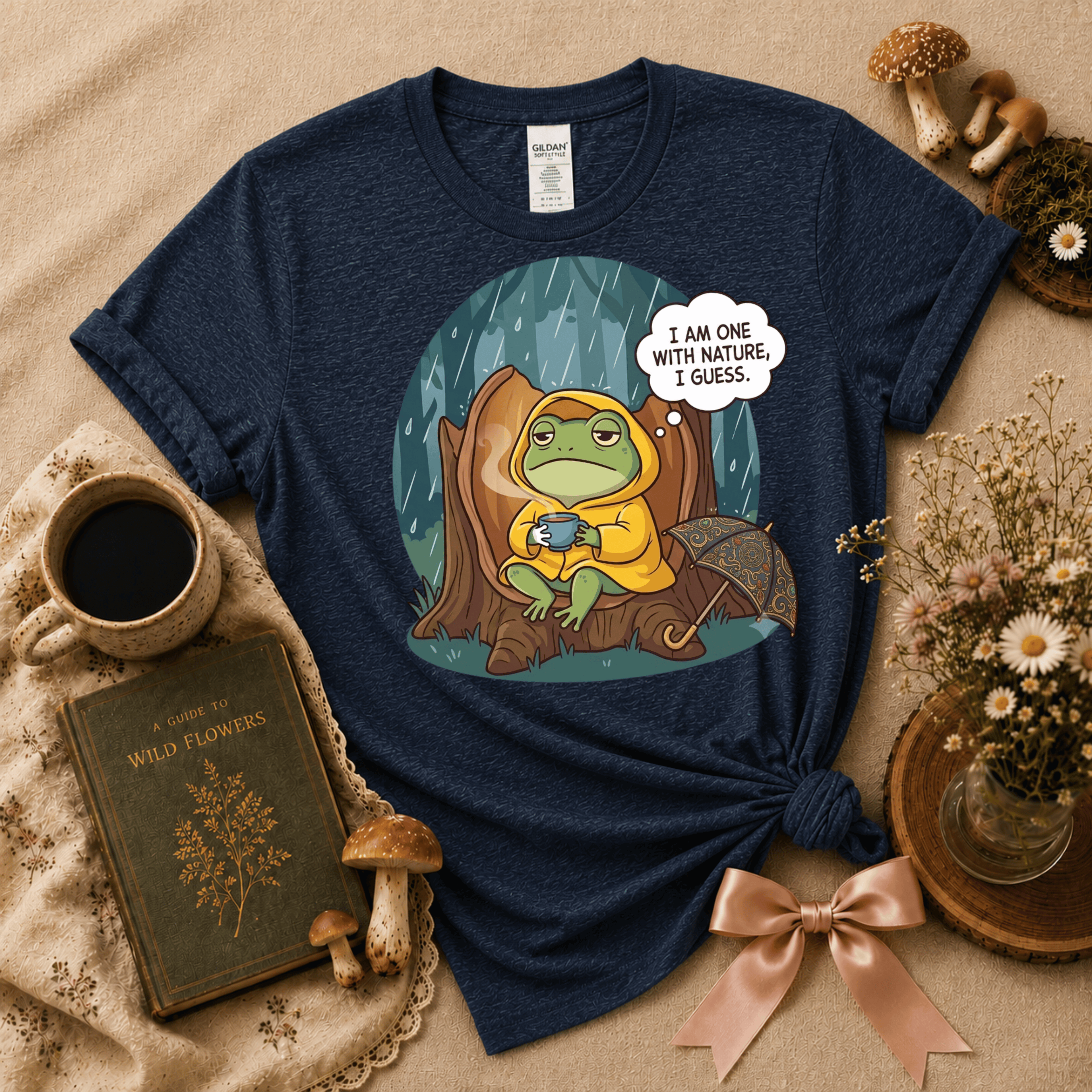I Am One With Nature | Cottagecore Graphic T-Shirt