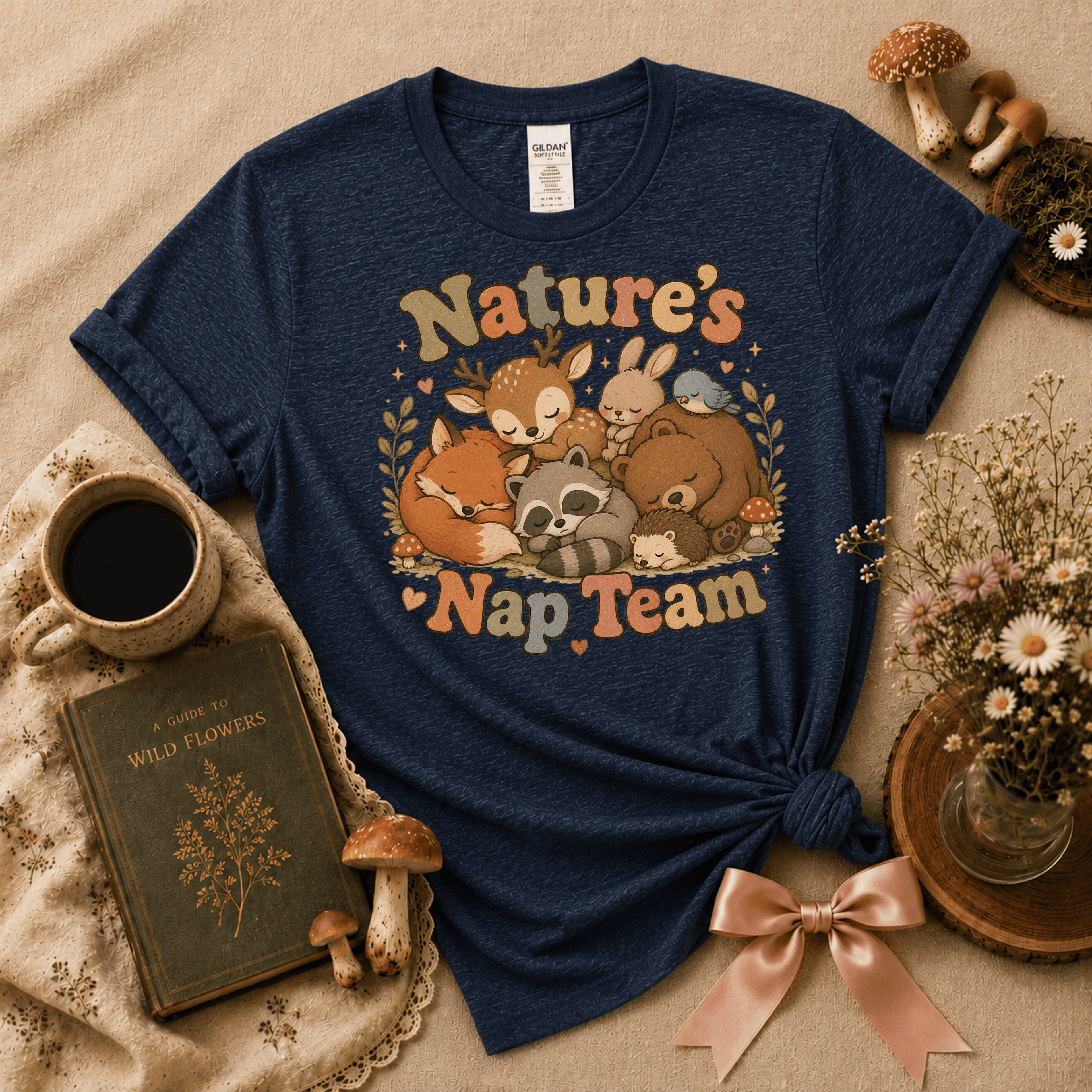 Nature's Nap Team | Cottagecore Graphic T-Shirt