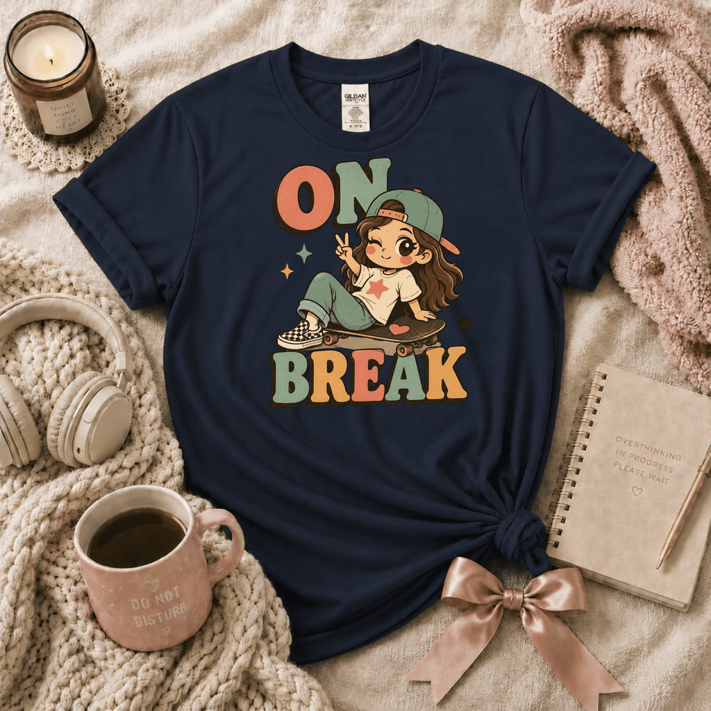 On Break | Funny Introvert Graphic T-Shirt