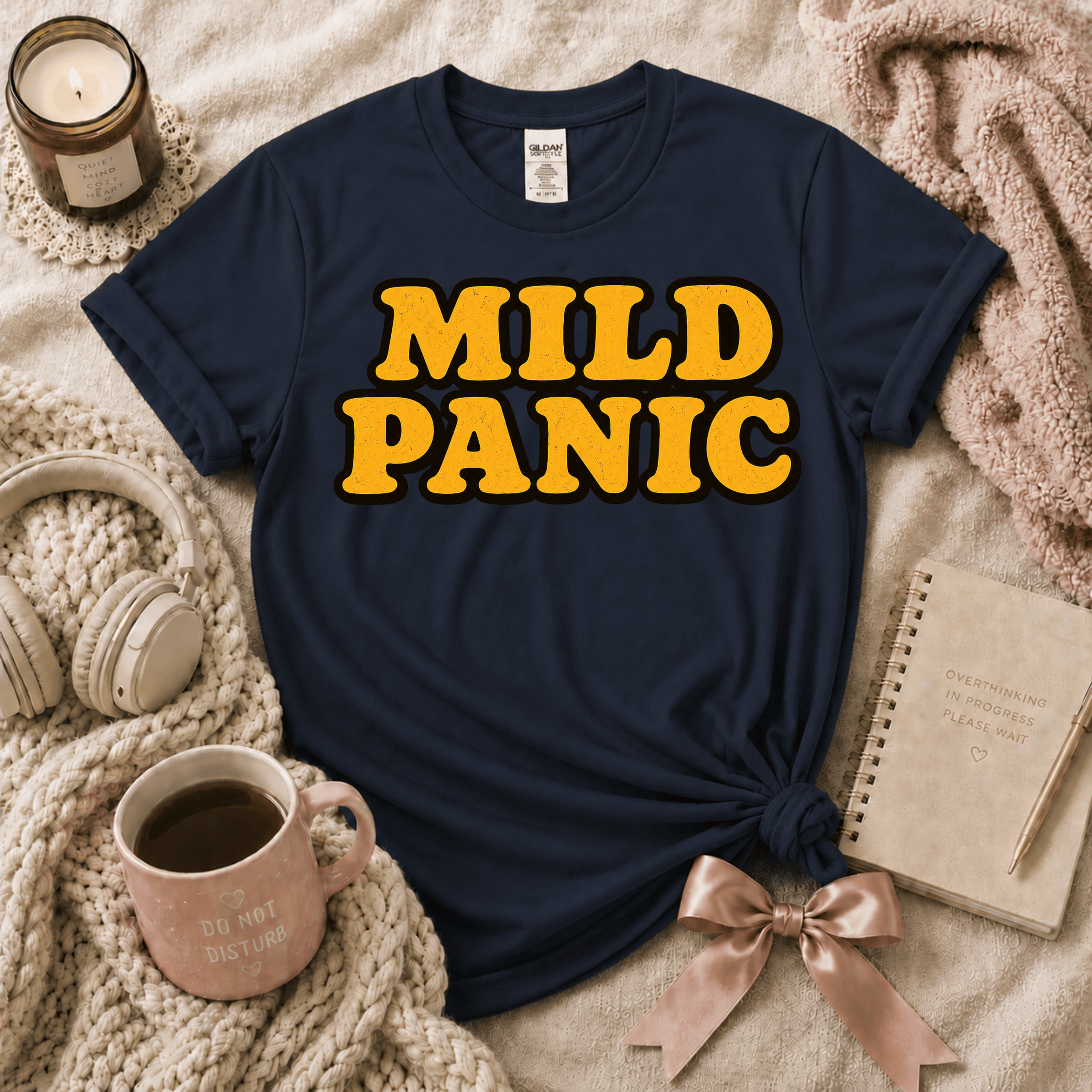 Mild Panic | Funny Introvert Graphic T-Shirt
