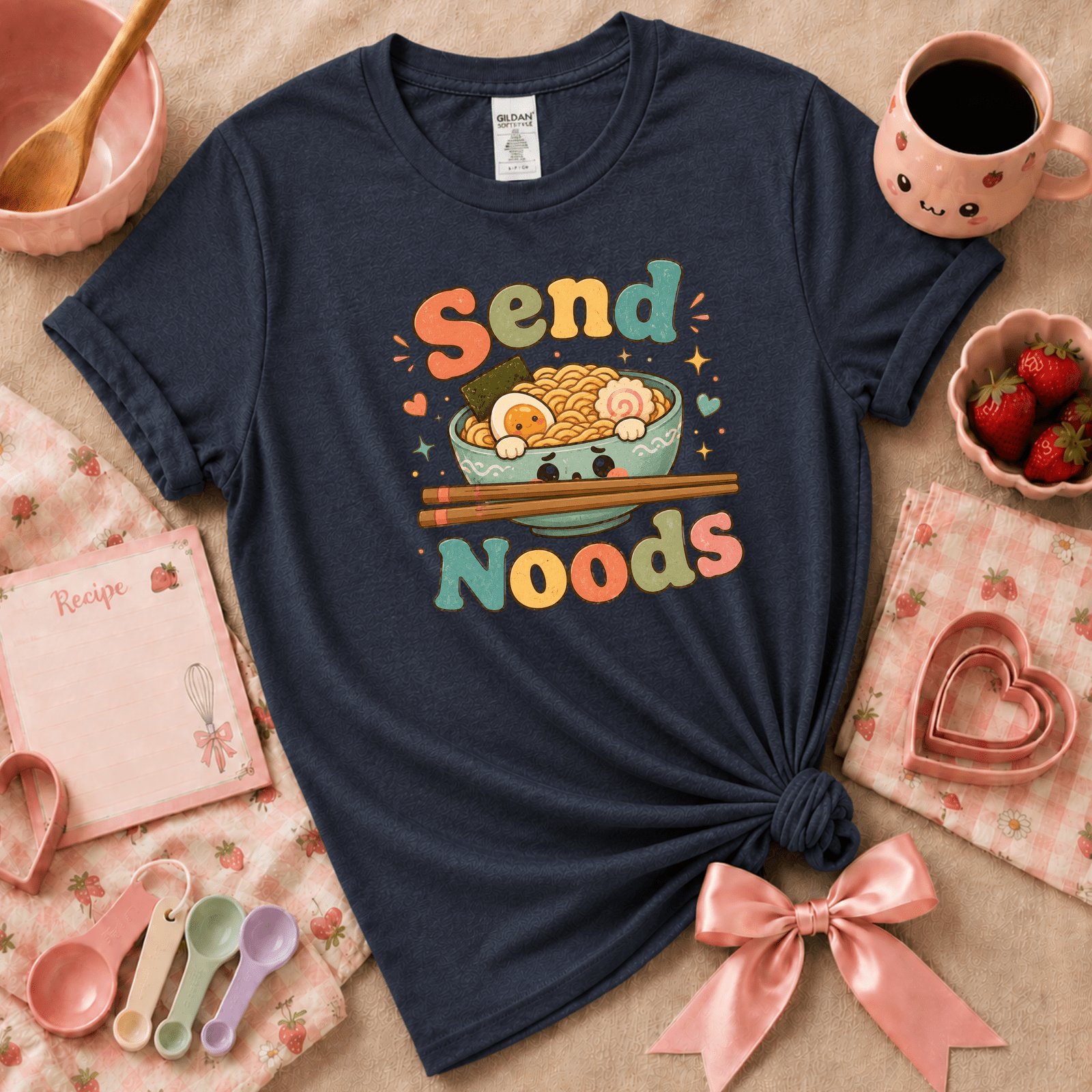 Send Noods | Cute Food Graphic T-Shirt