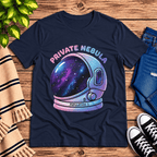Nebula Premium T-Shirt in navy, flat lay