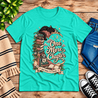 One More Chapter Premium T-Shirt in heather sea green, flat lay