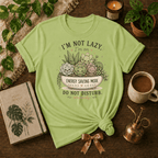 Energy Saving Mode | Plant Lover Graphic T-Shirt