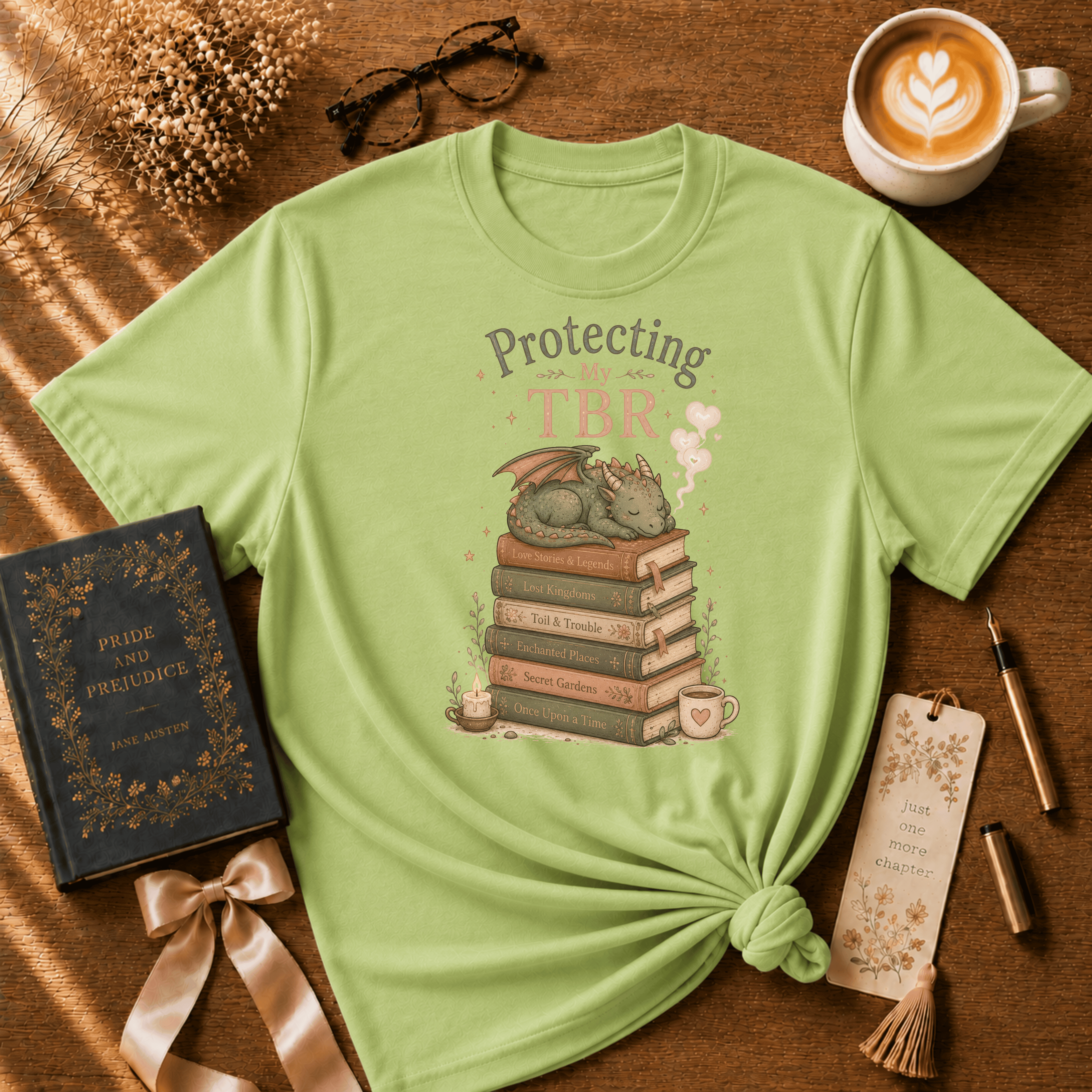 Protecting My TBR | Book Lover Graphic T-Shirt