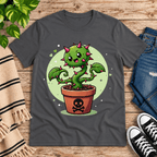 Poison Ivy Premium T-Shirt in asphalt gray, flat lay