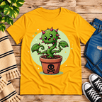 Poison Ivy Premium T-Shirt in gold, flat lay