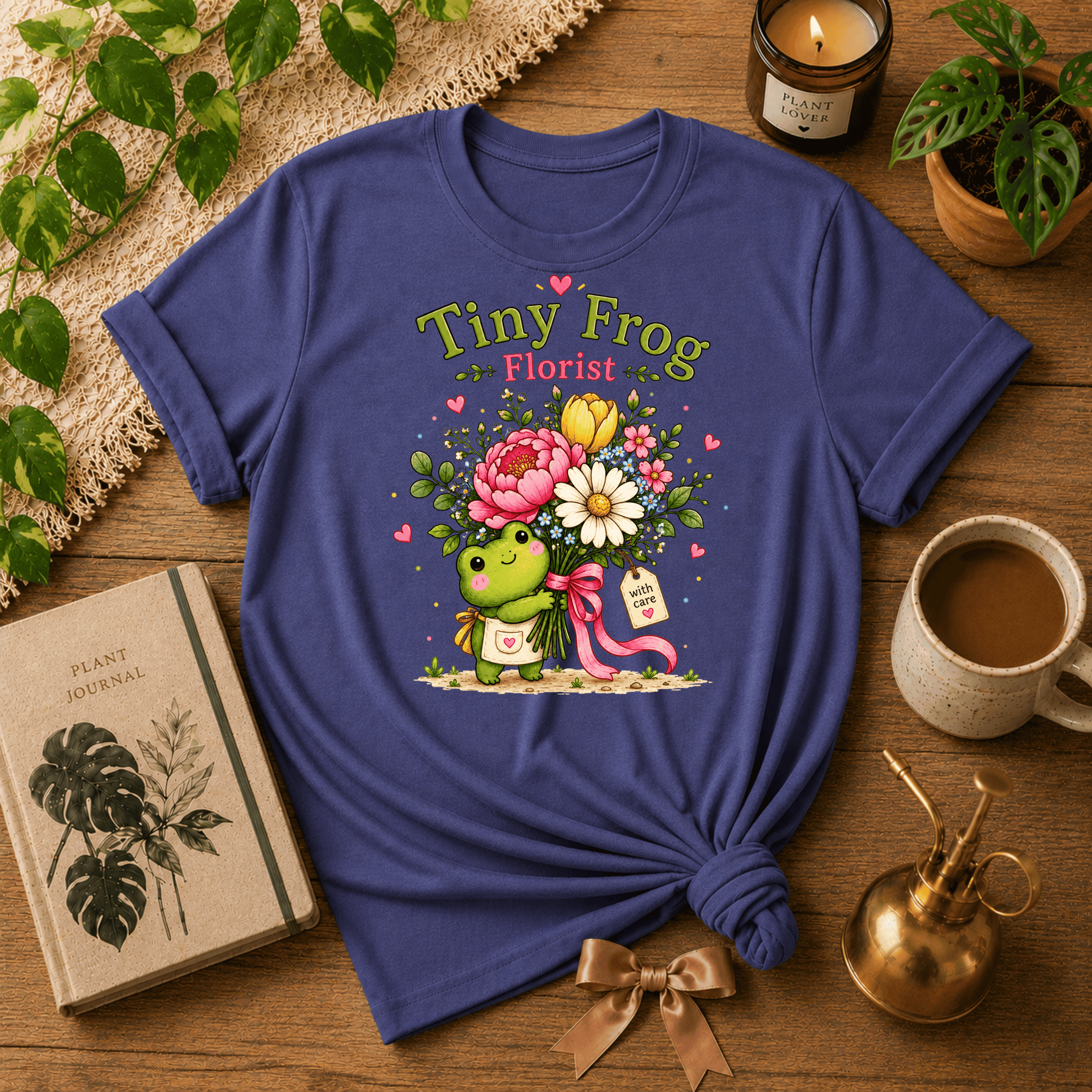 The Tiny Florist | Plant Lover Graphic T-Shirt