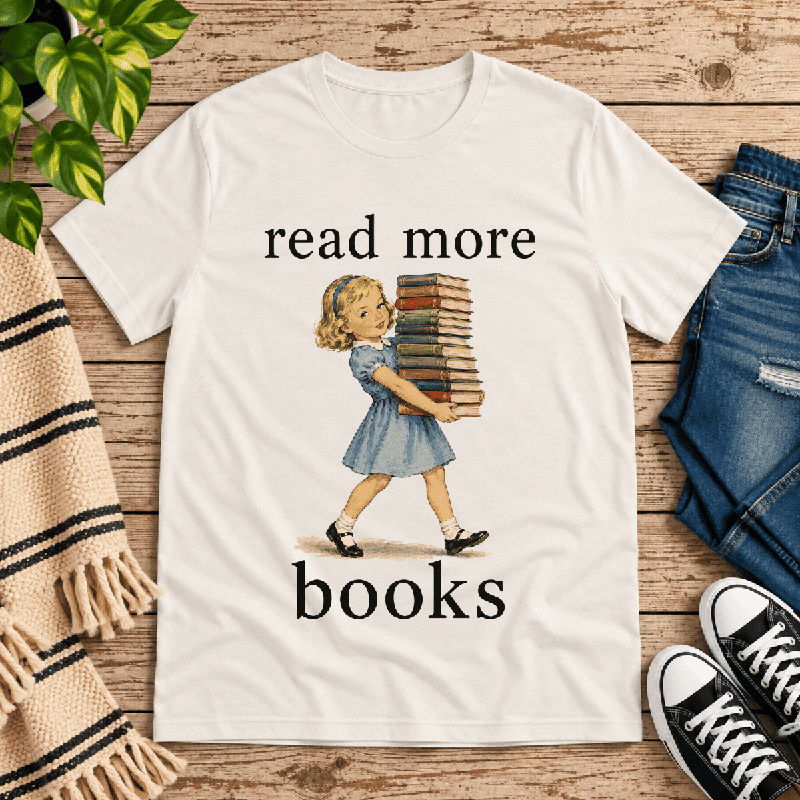 Read More Premium T-Shirt in vintage white, flat lay