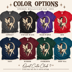 Red Rose Moon Premium T-Shirt color chart: Asphalt, Vintage Black, Team Purple, Red, Navy, Maroon, Evergreen, Deep Teal