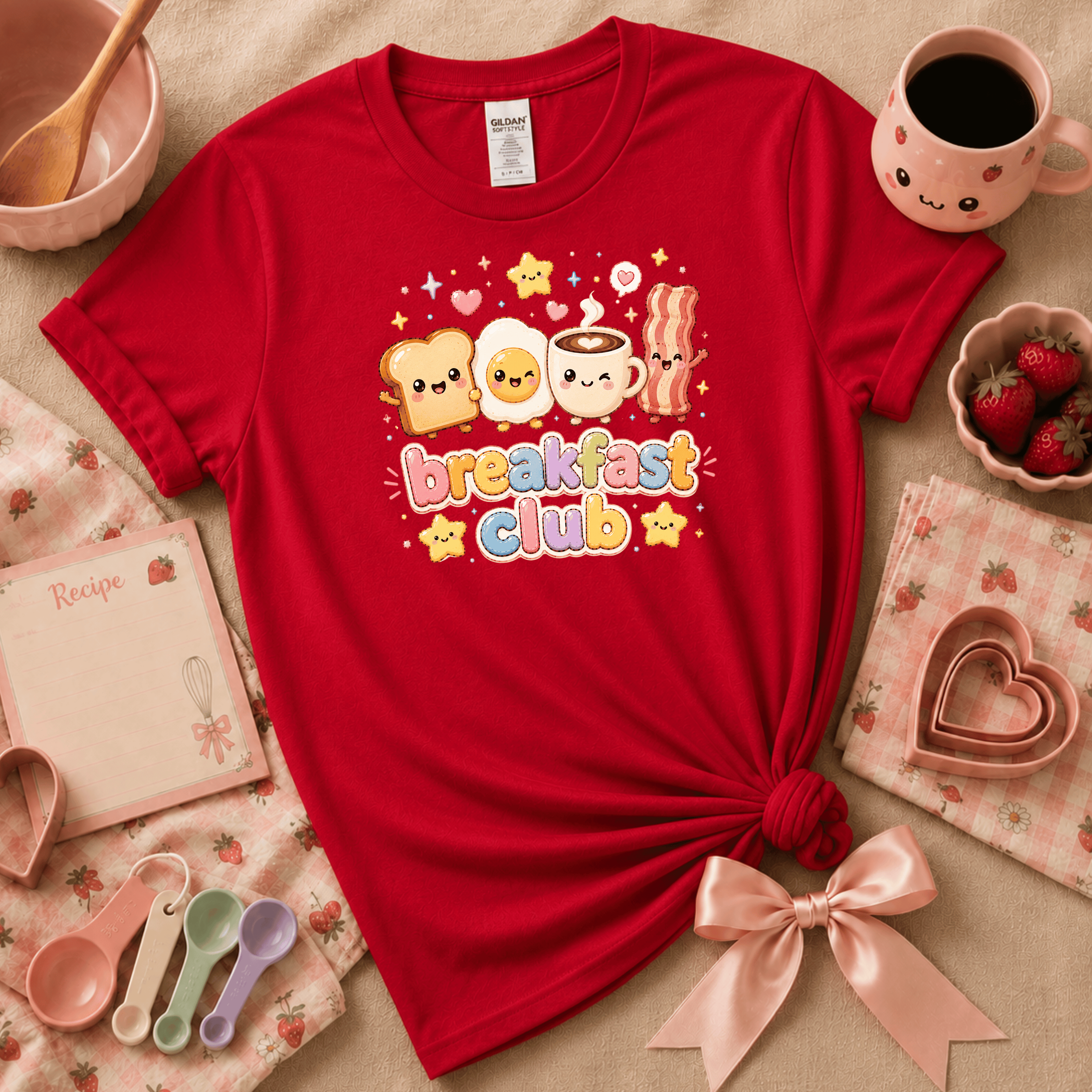 Breakfast Club | Cute Food Graphic T-Shirt