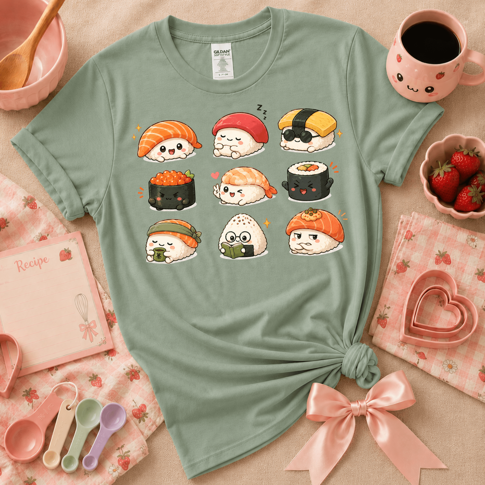 Sushi | Cute Food Graphic T-Shirt