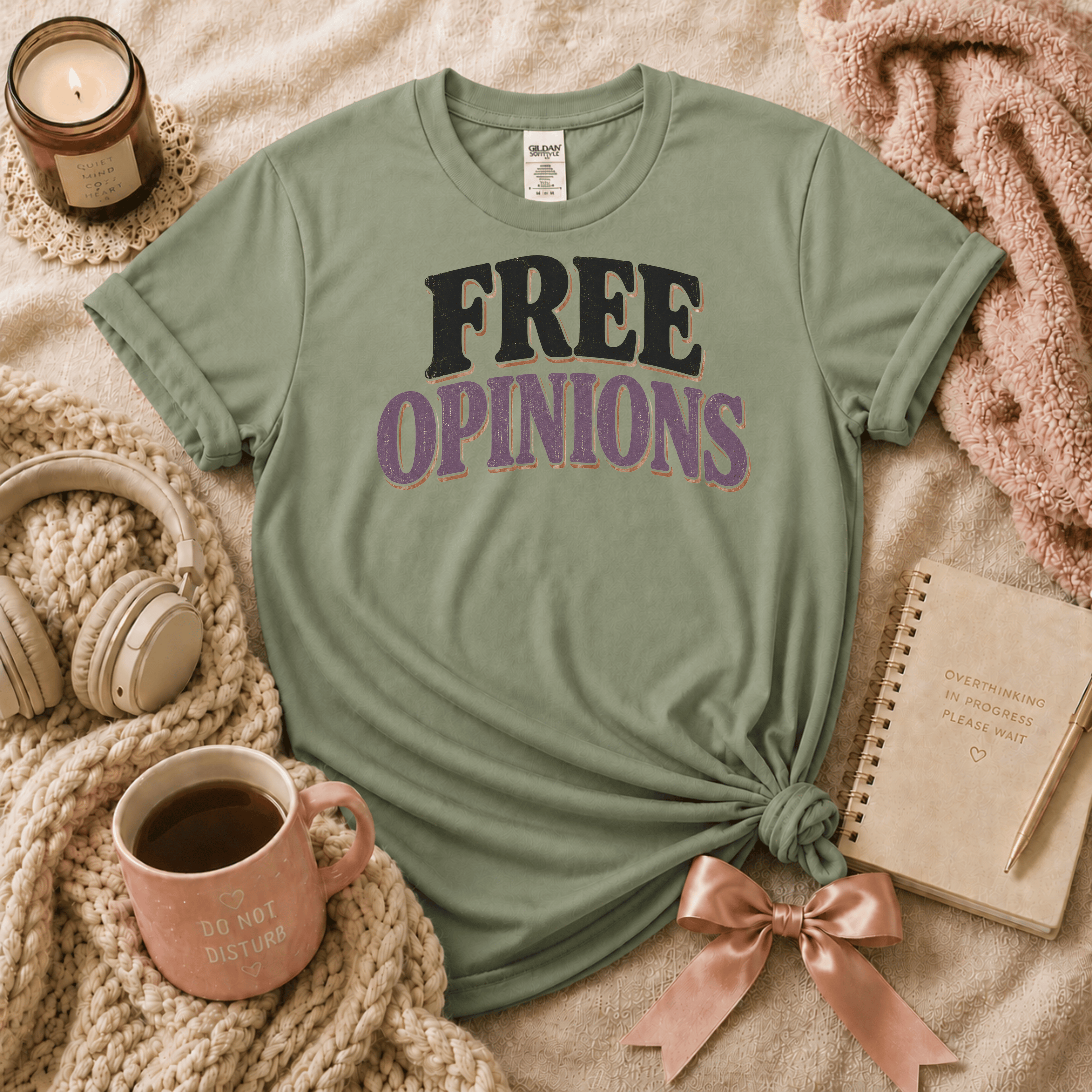 Free Opinions | Funny Introvert Graphic T-Shirt