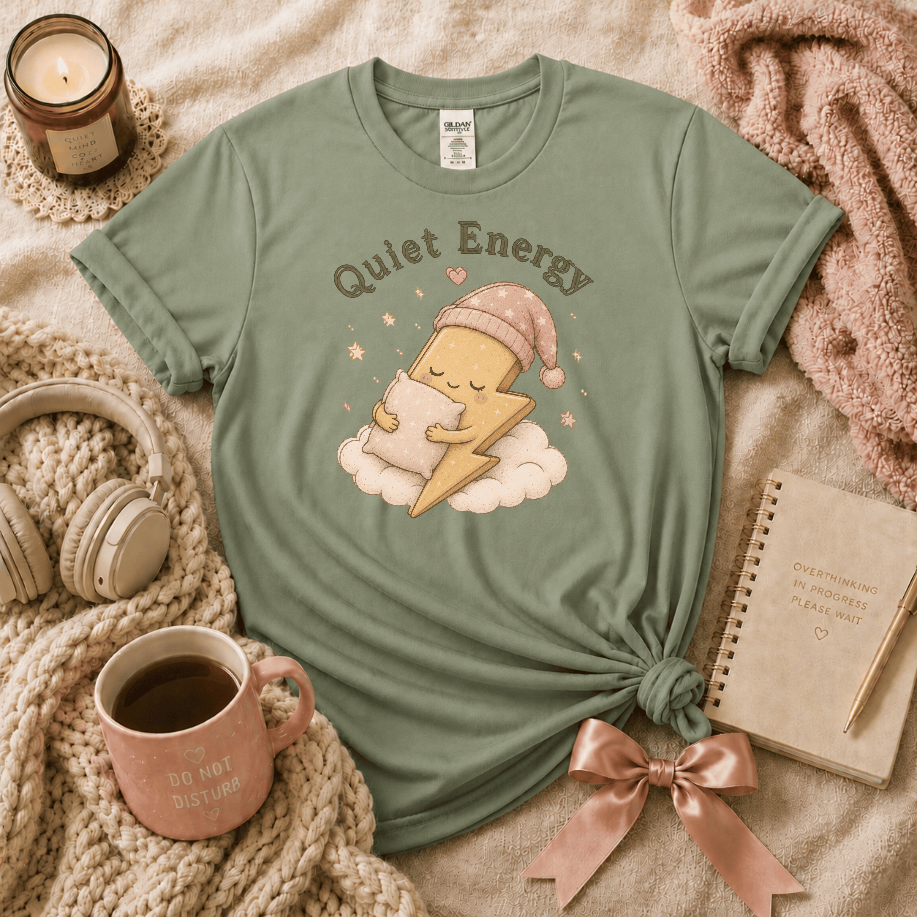 Quiet Energy | Funny Introvert Graphic T-Shirt