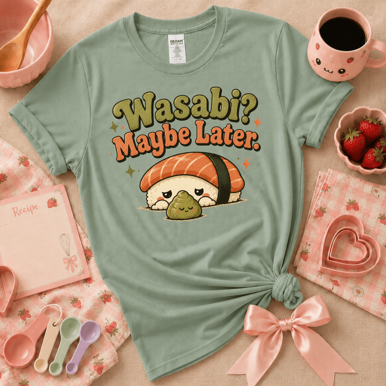 Wasabi? | Cute Food Graphic T-Shirt